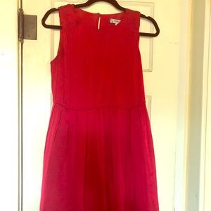 Pleated Red Jessica Simpson dress